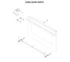 Jenn-Air JJW6024HM0 oven door parts diagram