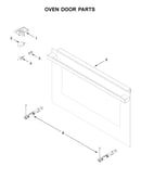 Oven door parts