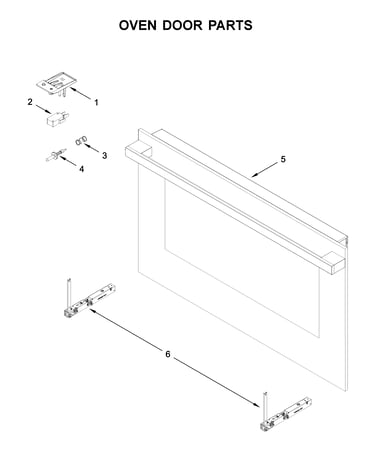 Oven door parts