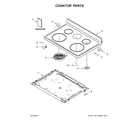 Whirlpool WFE550S0HV0 cooktop parts diagram