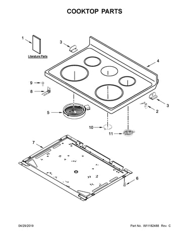 Cooktop parts