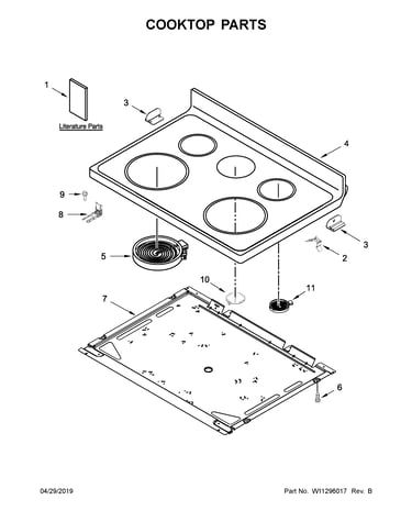 Cooktop parts