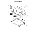 Whirlpool WFE505W0HS1 cooktop parts diagram