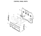 Whirlpool WFE505W0HS1 control panel parts diagram