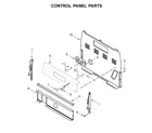 Whirlpool WFE505W0HZ1 control panel parts diagram