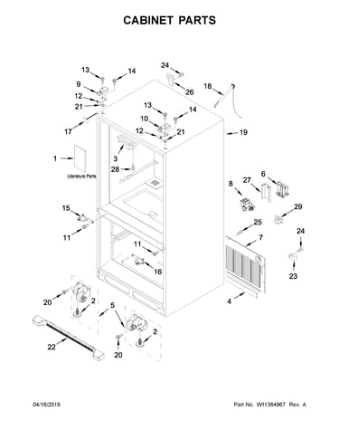 Cabinet parts