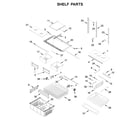 Whirlpool WRFA35SWHN01 shelf parts diagram