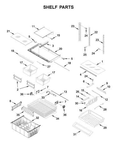 Shelf parts
