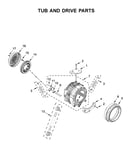 Tub and drive parts