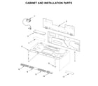Whirlpool YWML55011HS4 cabinet and installation parts diagram