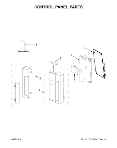 Control panel parts