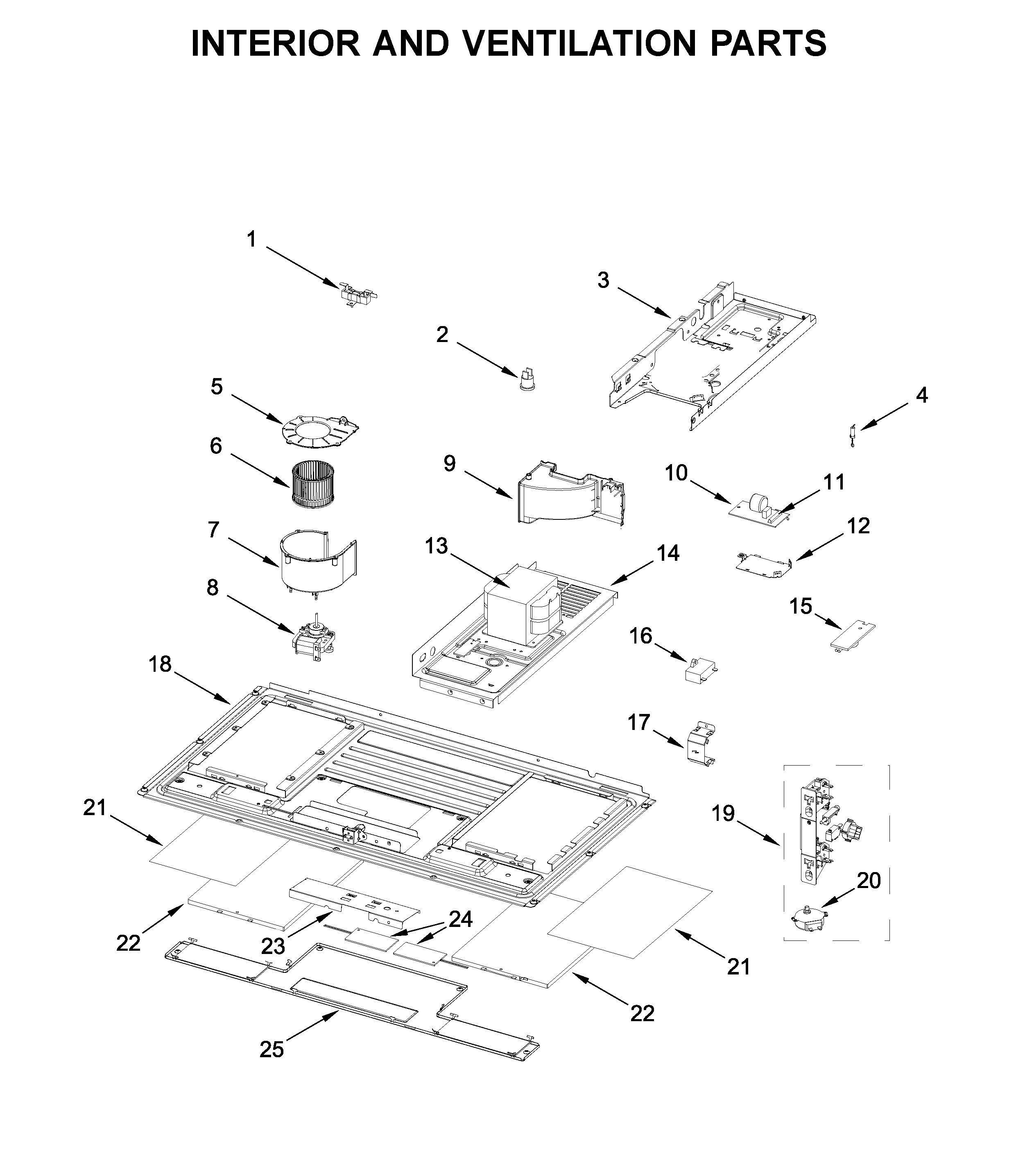 INTERIOR AND VENTILATION PARTS