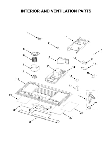 Interior and ventilation parts