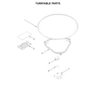 Whirlpool YWML75011HB5 turntable parts diagram