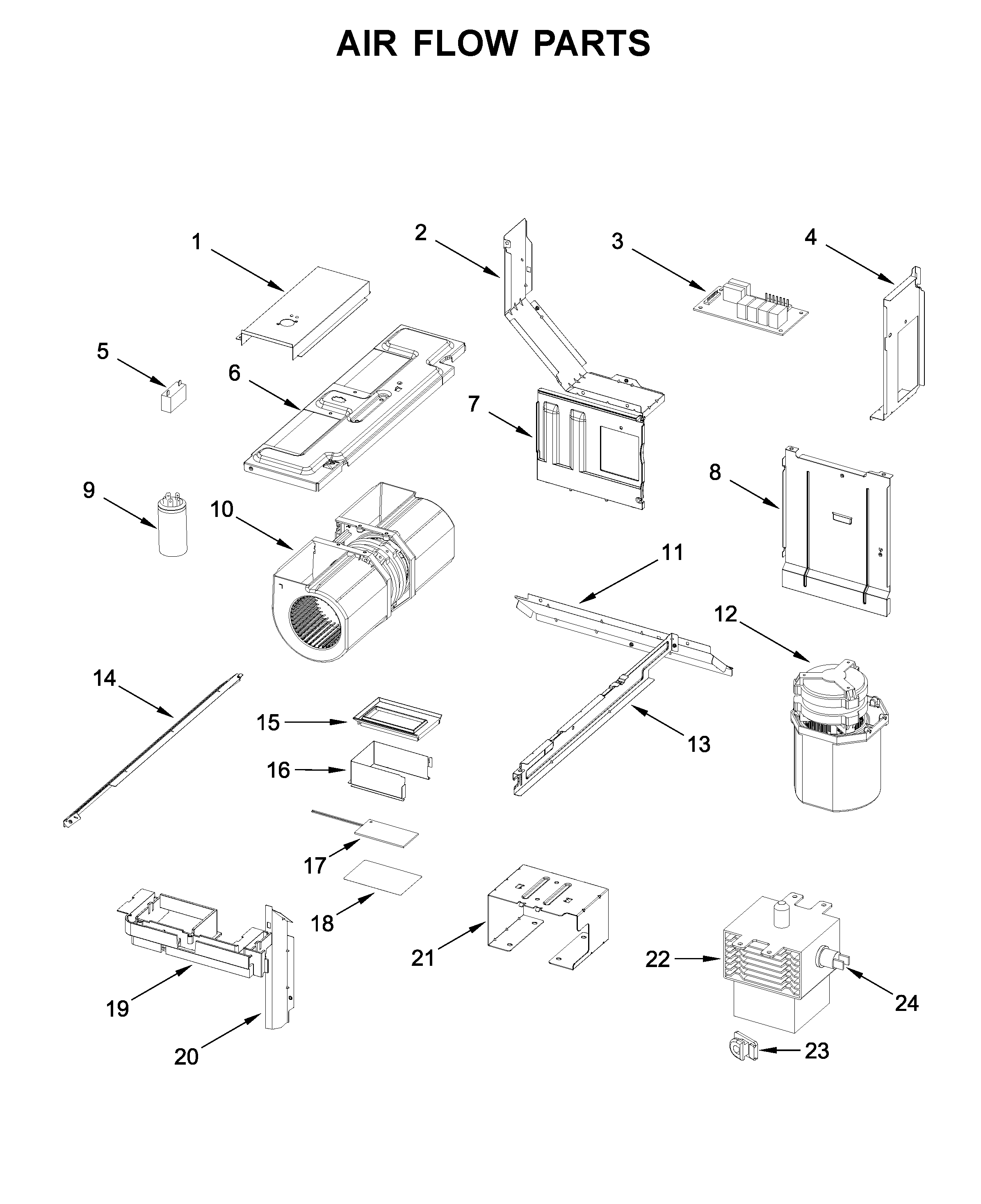 Air flow parts
