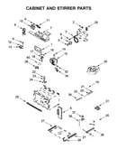 Cabinet and stirrer parts