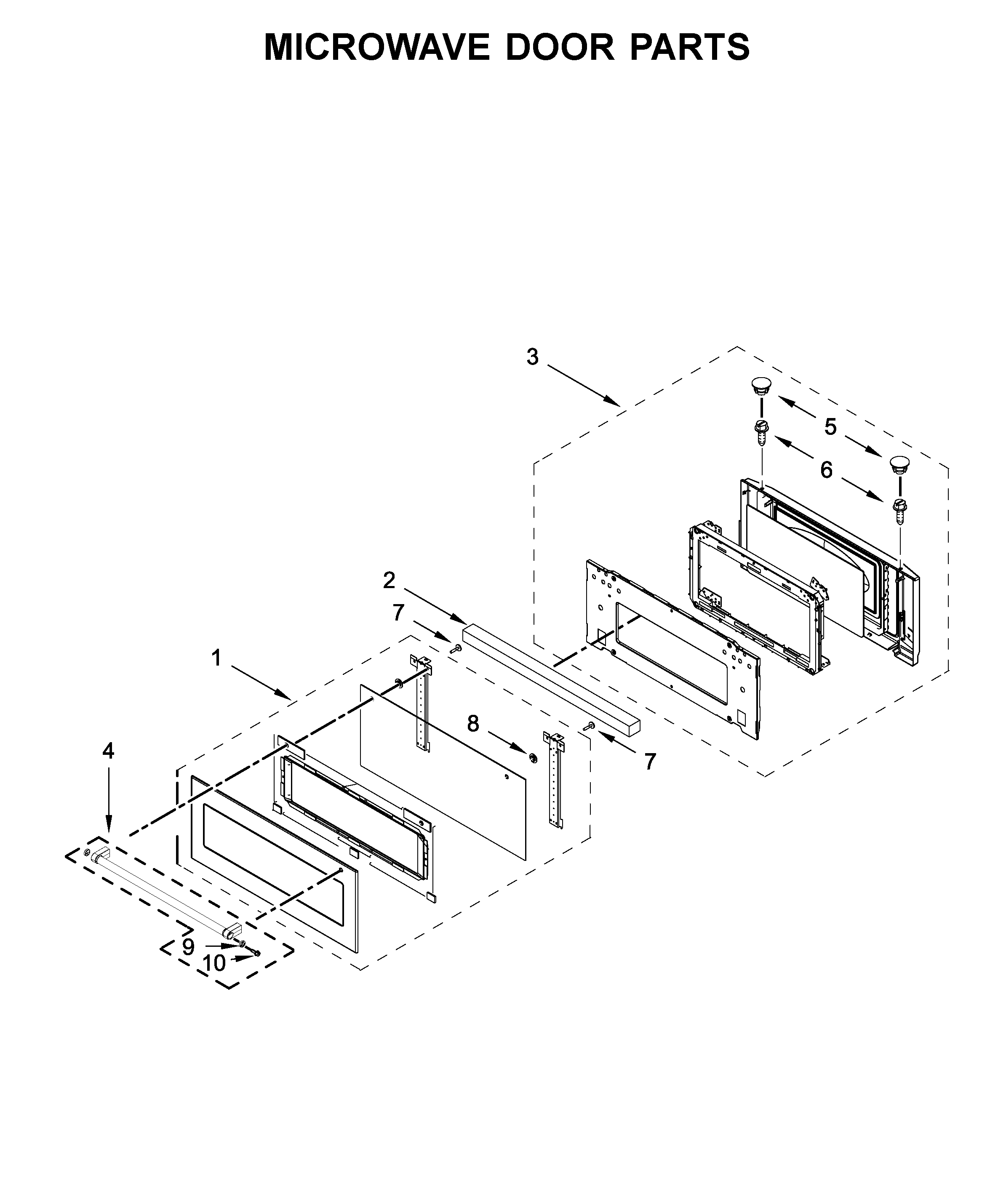 MICROWAVE DOOR PARTS