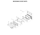 KitchenAid KOCE500ESS09 microwave door parts diagram