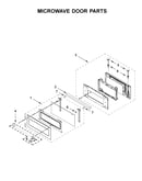Microwave door parts