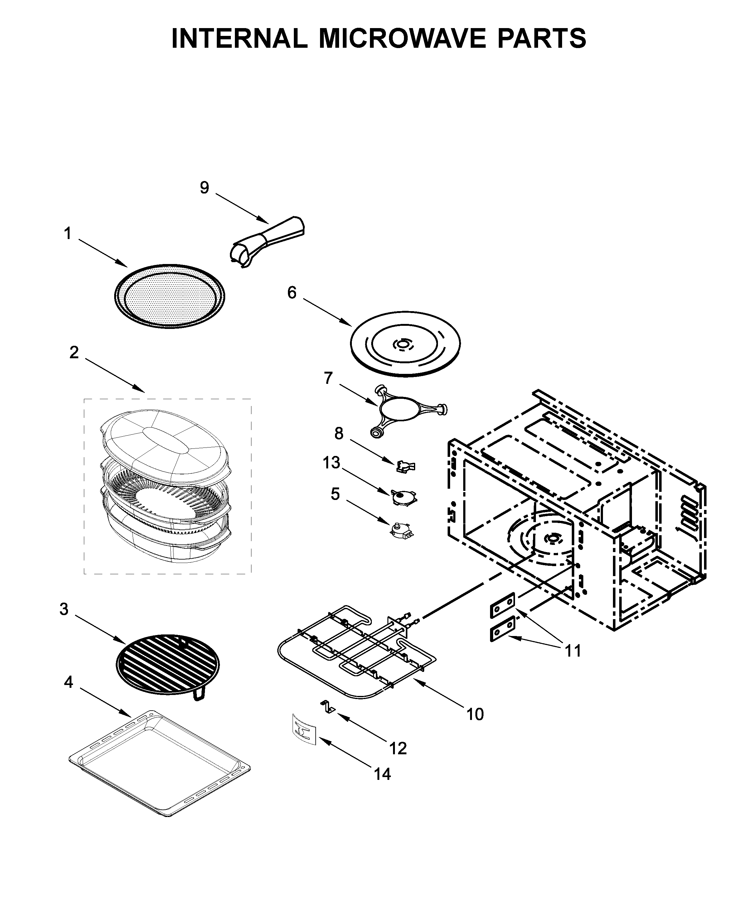 INTERNAL MICROWAVE PARTS