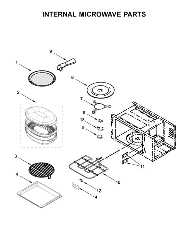 Internal microwave parts