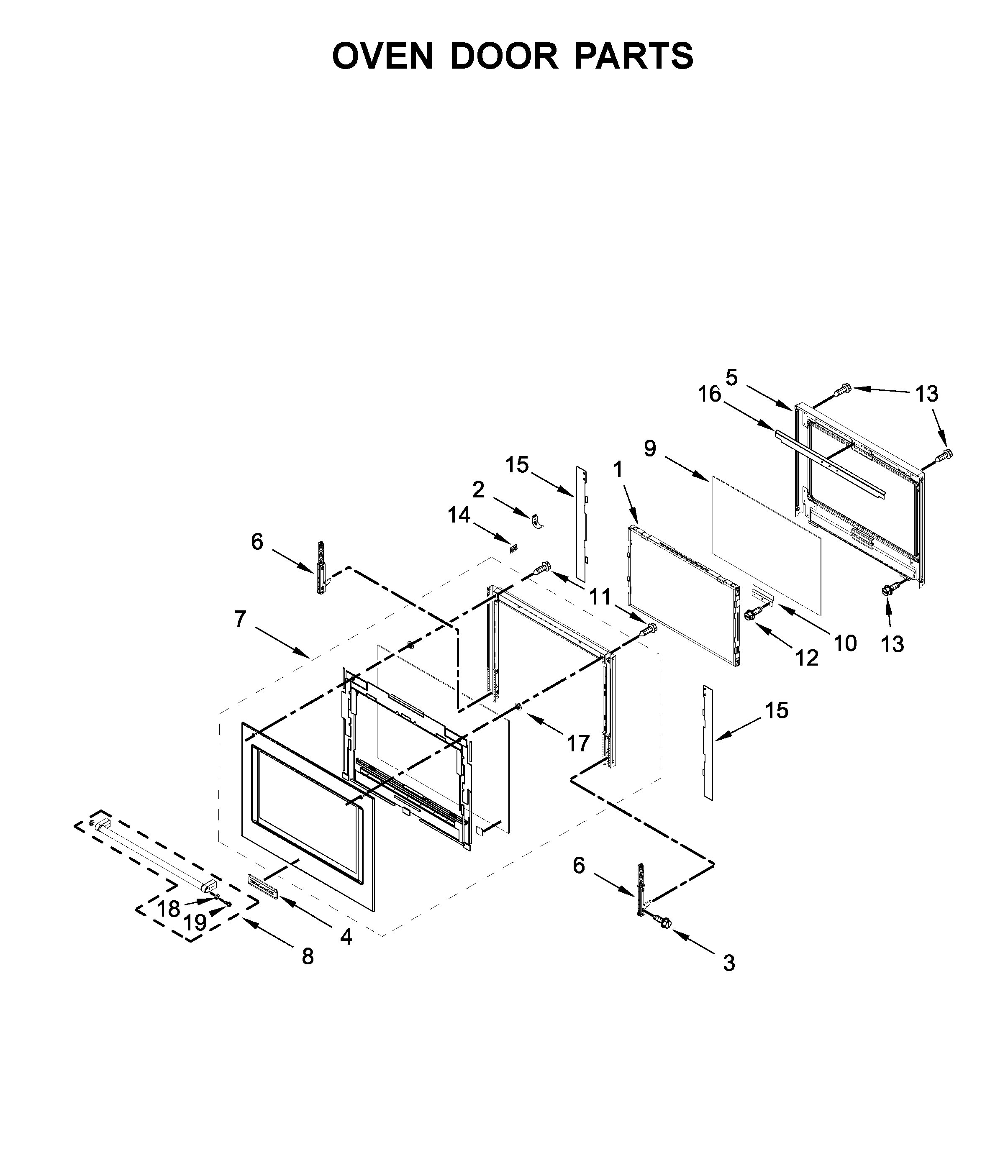 OVEN DOOR PARTS