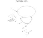 Whirlpool YWML75011HV7 turntable parts diagram