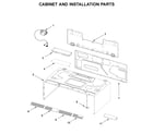 Whirlpool YWML75011HZ7 cabinet and installation parts diagram