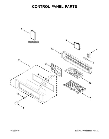 Control panel parts