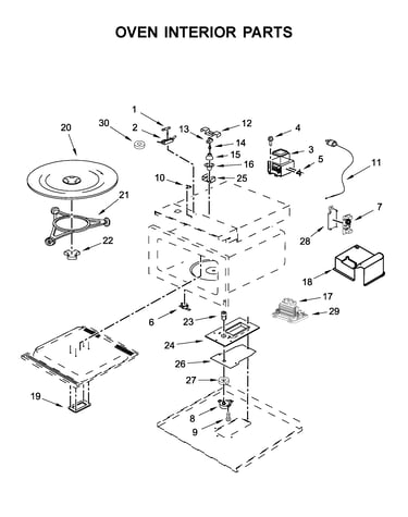Oven interior parts