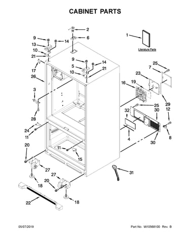 Cabinet parts
