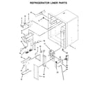 Maytag MFI2269VEW7 refrigerator liner parts diagram