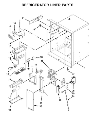 Refrigerator liner parts