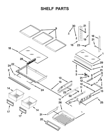 Shelf parts
