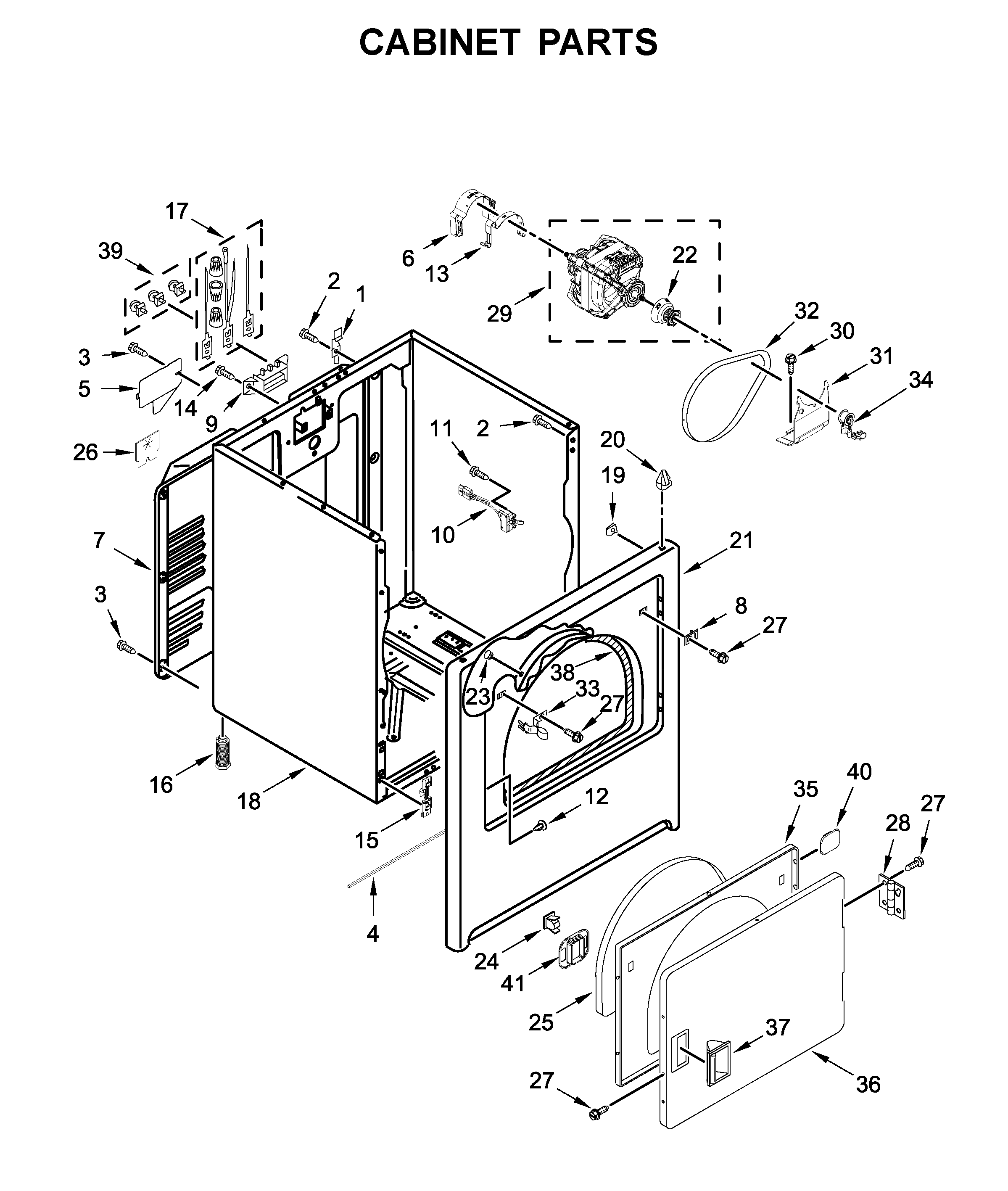 Cabinet parts