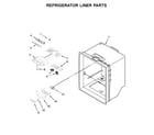 Amana ABB1924BRM01 refrigerator liner parts diagram