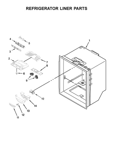 Refrigerator liner parts