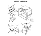 Amana ABB1924BRW01 freezer liner parts diagram