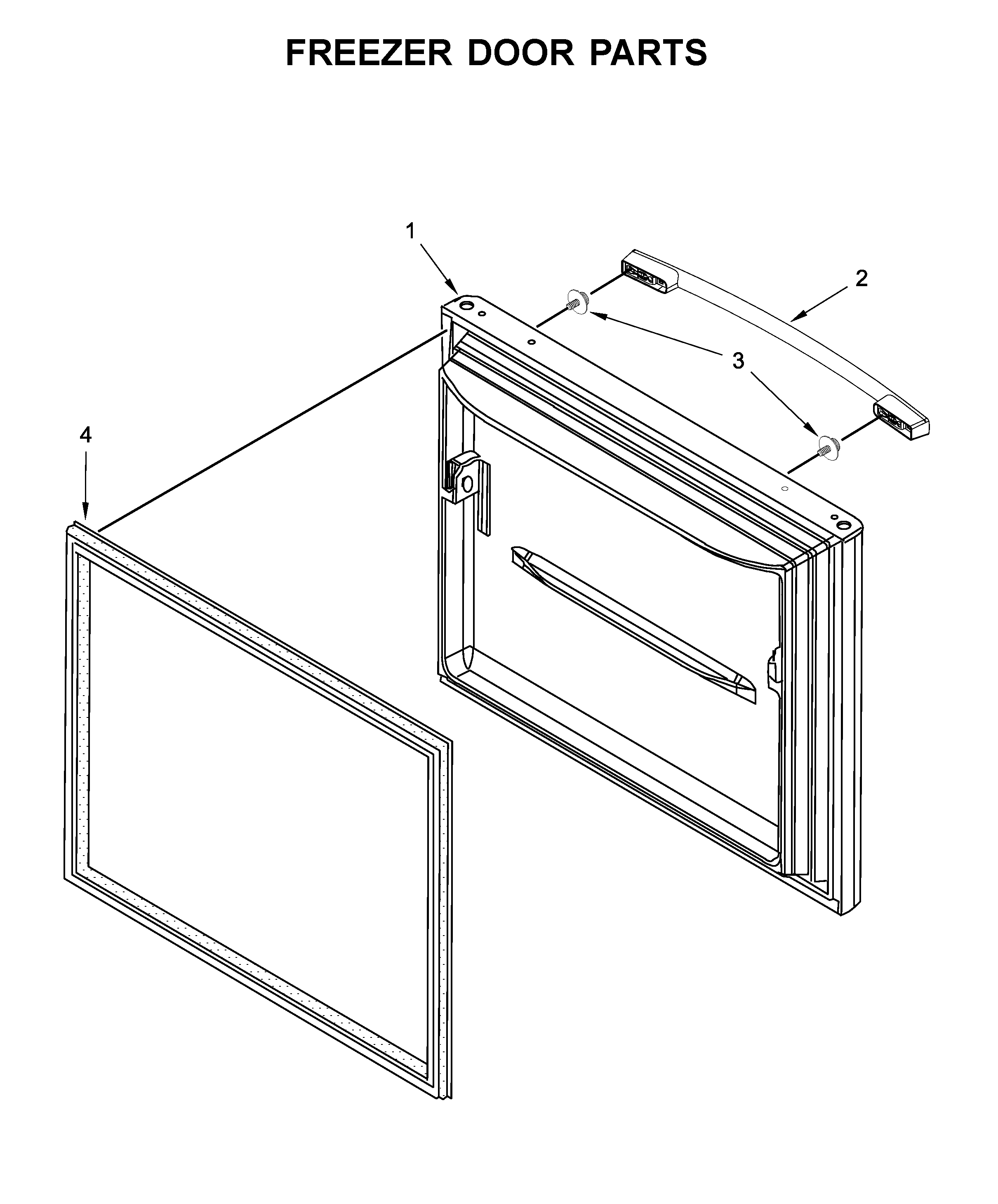Freezer door parts