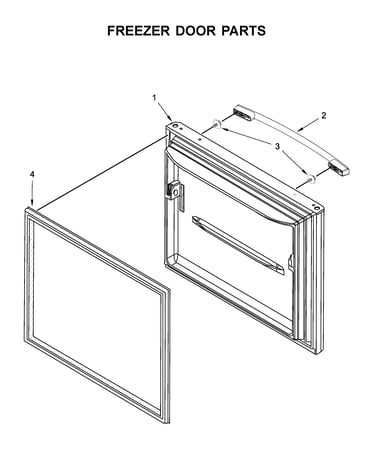 Freezer door parts