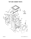 Top and cabinet parts