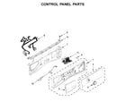Whirlpool WFW9290FBD0 control panel parts diagram