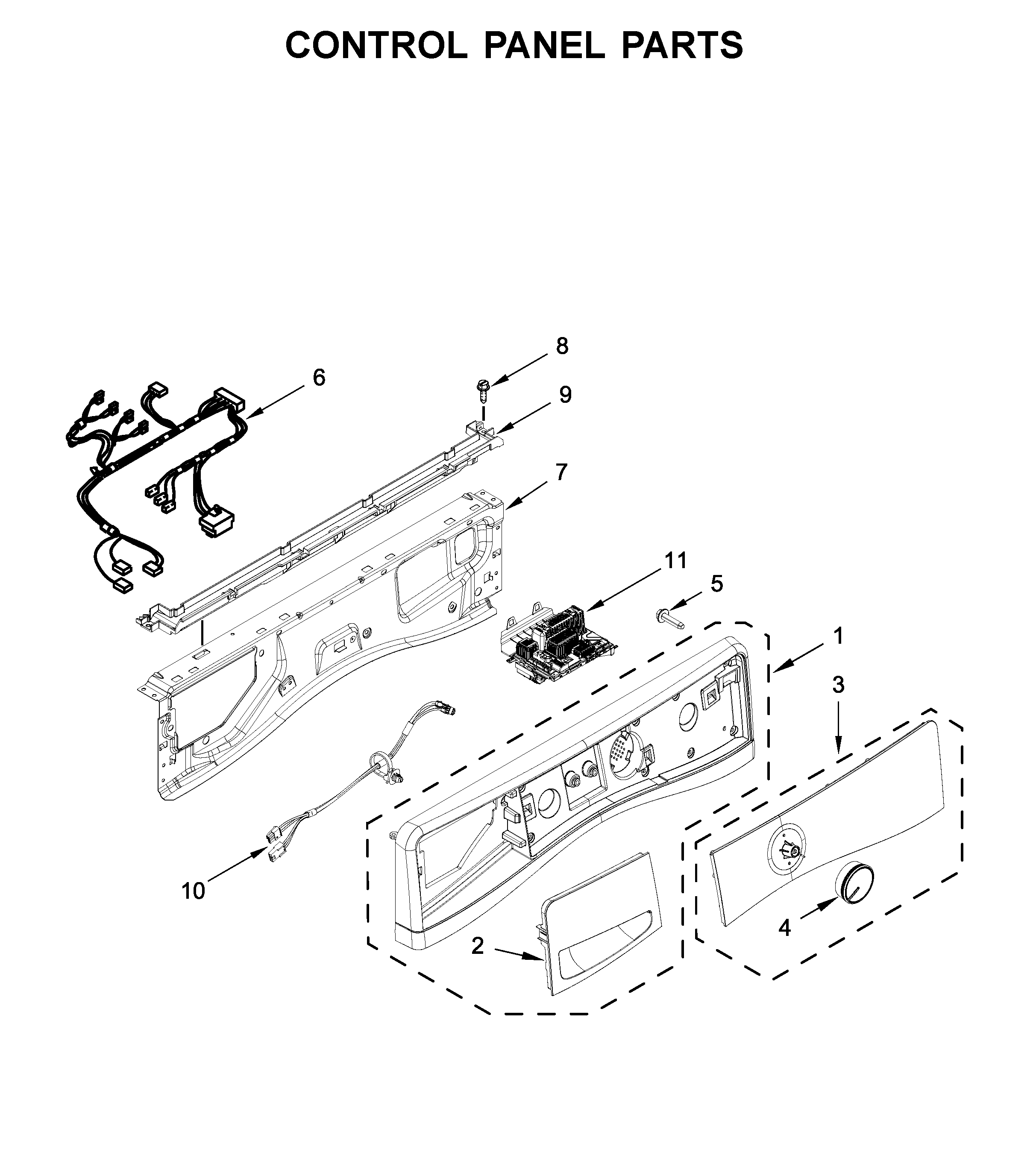 Control panel parts
