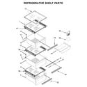 KitchenAid KRSC503EBS01 refrigerator shelf parts diagram