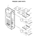 KitchenAid KRSC503EBS01 freezer liner parts diagram