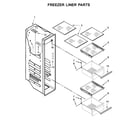 KitchenAid KRSC503EBS01 freezer liner parts diagram