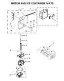Motor and ice container parts
