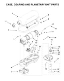 Case, gearing and planetary unit parts