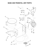 Base and pedestal unit parts