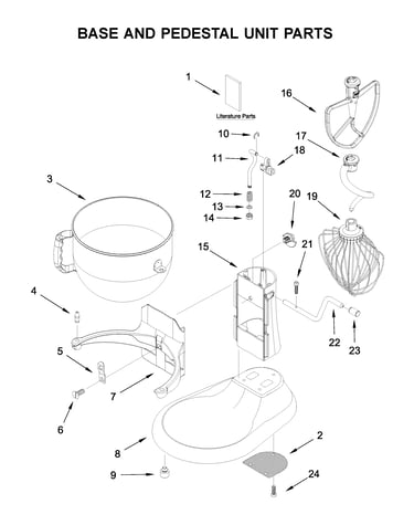 Base and pedestal unit parts
